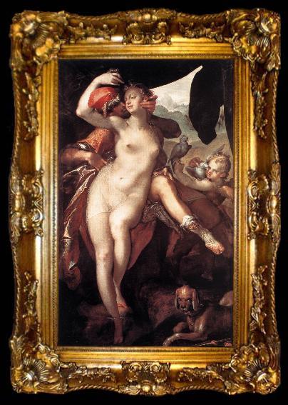 framed  SPRANGER, Bartholomaeus Venus and Adonis f, ta009-2